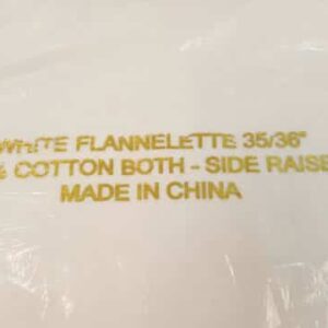 White Flannel Cloth
