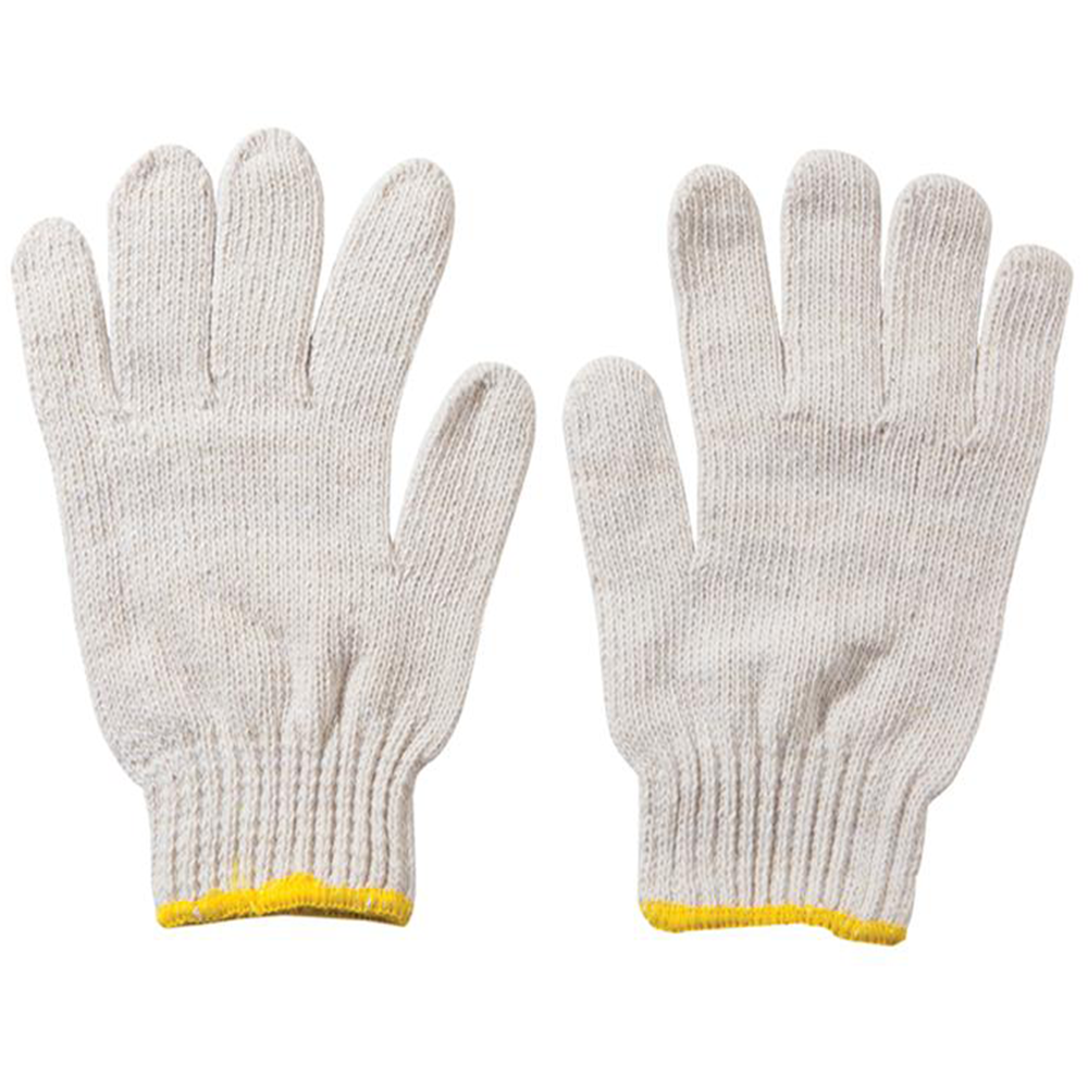 1-Cotton Gloves Yellow N/Q - New Quality Ware