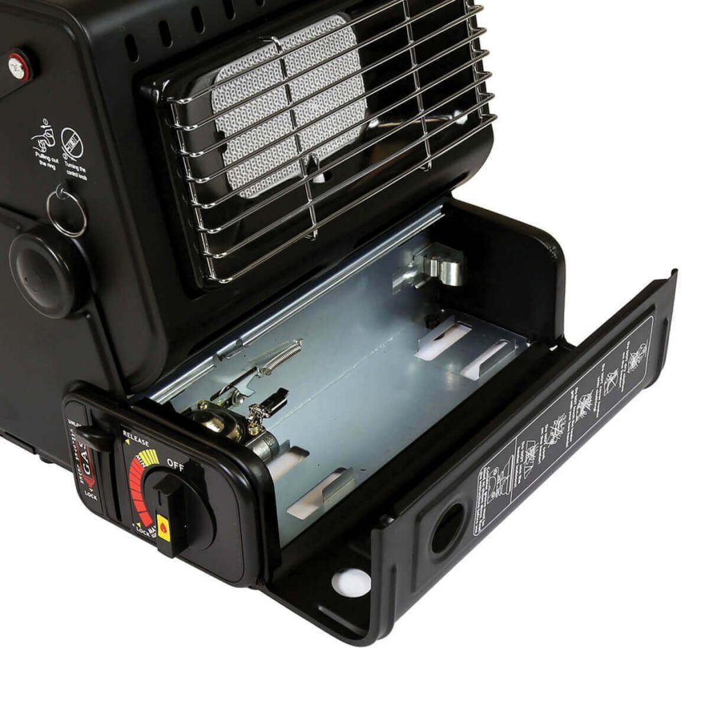 5Portable Gas Heater and Stove 2in1 BLACK New Quality Ware