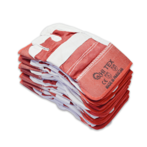 Gloves Leather Red Cuff