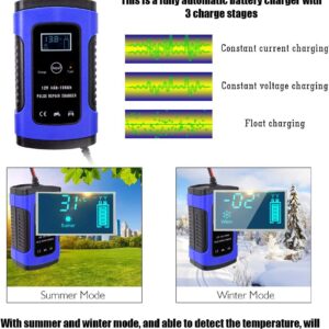 12V 6A Automatic Pulse Repair Car Battery Charger
