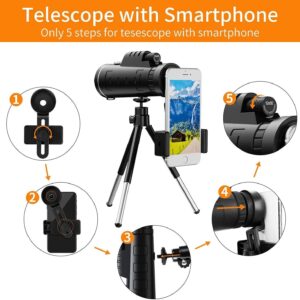 Telescope With Stand Black