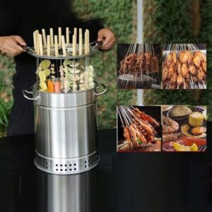 Charcoal Barrel Grill (28 Skewers)