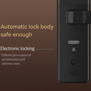 Smart Door Lock With Camera Black