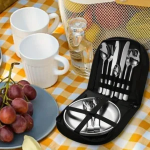 SS Camping Tableware Set [ 21-PCS ]