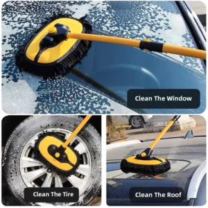 Car Cleaning Brush Yellow