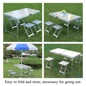 Camping Table With Umbrella