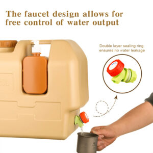 20L Portable Camping Water Jug With Soap Box