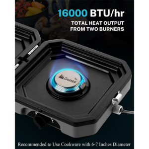 Outdoor Gas Stove 2 Burner With Grill