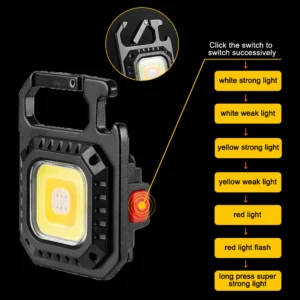 COB Rechargeable Keychain Light