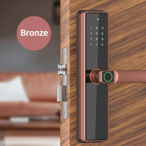 Smart Door Lock With Camera Bronze