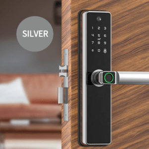 Smart Door Lock With Camera Silver