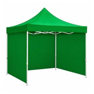 Folding Tent with Cover 3 Side Green