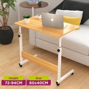 Stylish Adjustable Laptop Table with Wheels