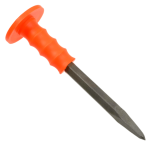 Hand Chisel With Rubber Grip Point