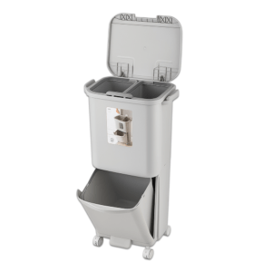 Multi-Tier Kitchen Trash Can 2-Layer [ 34-L ]