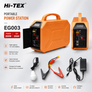 Portable Power Station Orange [ 200-W ]