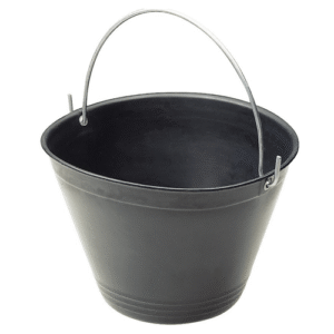 Rubber Bucket Black     سطل اسود