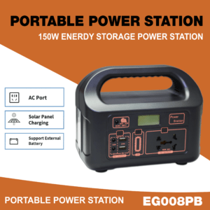Portable Power Station Black [ 150-W ]