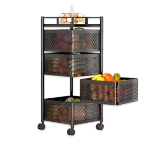 Rack Square Black 4-Layer