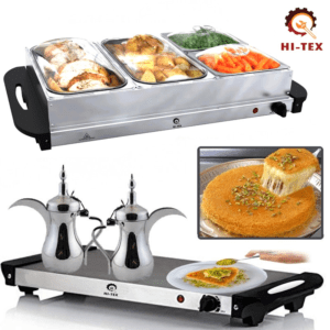 Hitex 4 Buffet Sections Food Tray Warmer