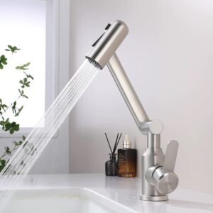 Kitchen Tap Faucet Black/Chrome